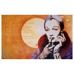 Marlene Dietrich Schildering restaurant La Comedy 3.50 x 2.00 meter