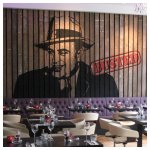 Al Capone Schildering restaurant de Rechtbank 2.00 x 4.00 meter