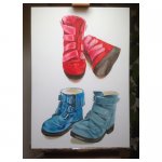 Schoenen Schildering particulier 1,00 x 0,70 m