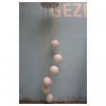 witte bollen lamp <p>€ 325,00  VERKOOP</p>
<p>1 stuk / 185 cm lengte - bollen 16 cm ø / glas</p>